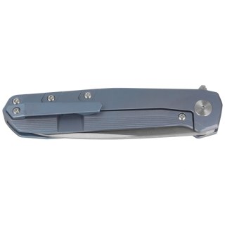 Nóż składany Bestech 9 Blue Titanium, Satin by hand M390 by BrrKnives (BT2408C) Bestech Knives