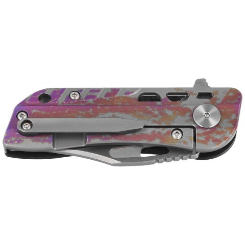 Nóż składany Bestech Engine Bowie Carbon Fiber/Colorful Flamed Titanium, Bead Blasted/Satin CPM S35VN (BT1806D) Bestech Knives