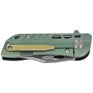 Nóż składany Bestech Engine Bowie Carbon Fiber/Green Titanium, Bead Blasted/Satin CPM S35VN (BT1806C) Bestech Knives
