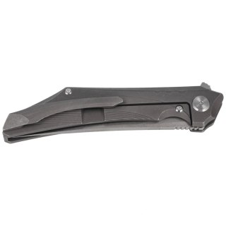 Nóż składany Bestech Kamoza Dark Grey/Titanium, Stonewashed M390 by Kombou (BT1911A) Bestech Knives