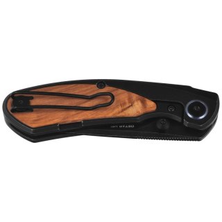 Nóż składany Bestech Lito Black Titanium / Olive Wood, Black Stonewashed M390 by Ostap Hel (BT2307C) Bestech Knives