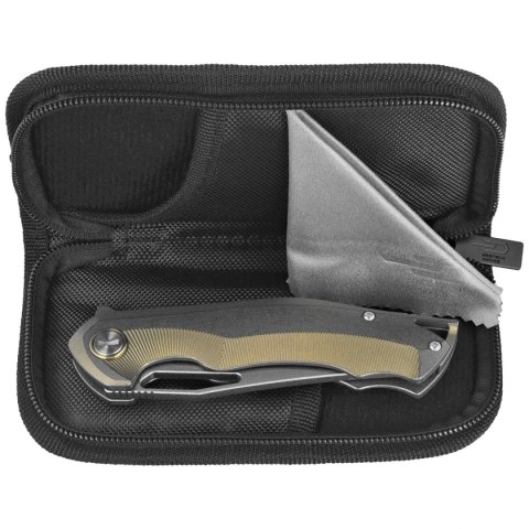 Nóż składany Bestech Tercel Retro Gold/Gray Titanium, Stonewashed CPM S35VN (BT1708A) Bestech Knives