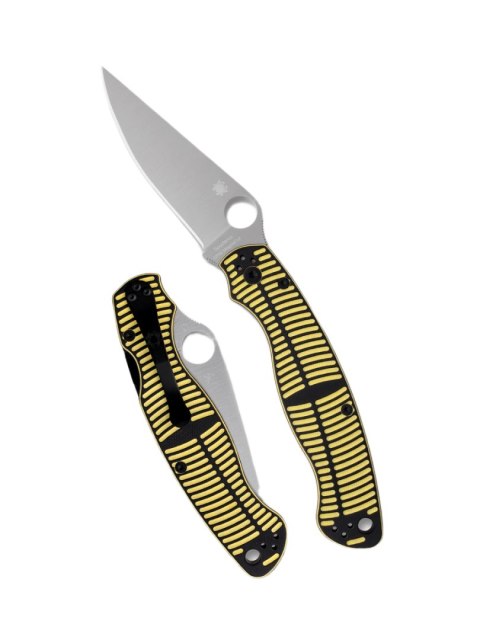 Nóż składany Spyderco Military 2 Salt Yellow/Black G10, Satin MagnaCut by Sal and Eric Glesser(C36GBKYLMCP2) Spyderco Inc.