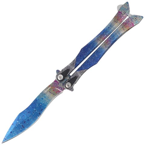 Nóż motylek Martinez Albainox Balisong 3D Rainbow Steel, 3D Rainbow 3Cr13Mov (02257) Martinez Albainox