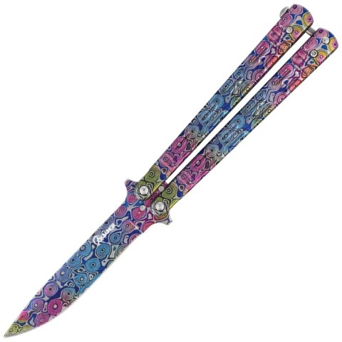 Nóż składany motylek Martinez Albainox Balisong 3D Colours Steel, 3D Colours 3Cr13Mov (02219) Martinez Albainox