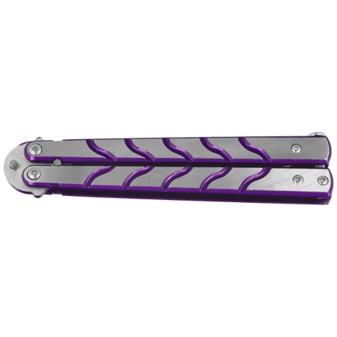 Nóż składany motylek Martinez Albainox Balisong Purple/Brushed Steel, Purple 3Cr13Mov (02158) Martinez Albainox