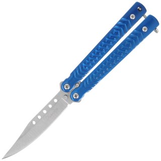 Nóż składany motylek Martinez Albainox Balisong Blue Steel, Satin 3Cr13Mov (02227) Martinez Albainox