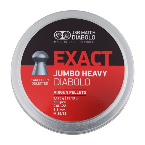 Śrut diabolo JSB Exact Jumbo Heavy 5,52 mm 500 szt. JSB Match Diabolo