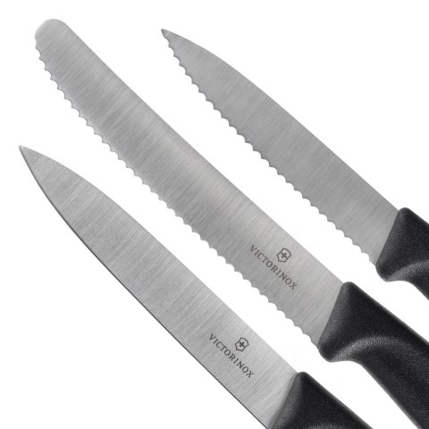 Zestaw noży kuchennych Victorinox Swiss Classic 6.7113.34 3 szt. czarny Victorinox