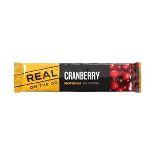Baton proteinowy Real Turmat Protein Bar Cranberry 40 g - żurawinowy Real Turmat