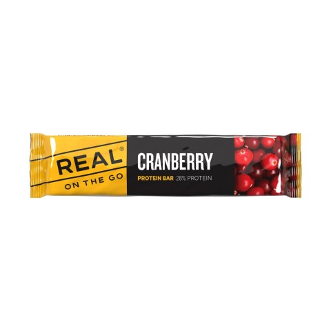 Baton proteinowy Real Turmat Protein Bar Cranberry 40 g - żurawinowy Real Turmat