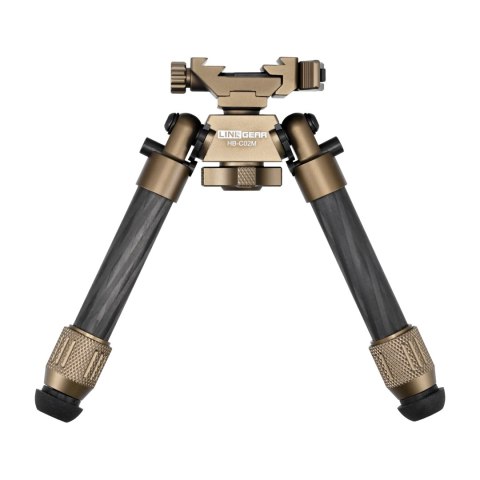 Bipod karbonowy Linko Gear HB-C02M na picatinny i ARCA brązowy Linko Gear