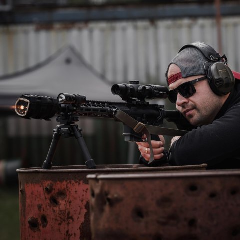 Bipod karbonowy Linko Gear HB-C02M na picatinny i ARCA czarny Linko Gear