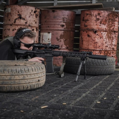 Bipod karbonowy Linko Gear HB-C02M na picatinny i ARCA czarny Linko Gear