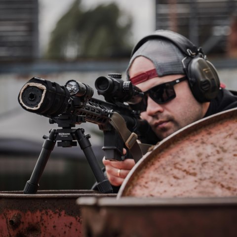 Bipod karbonowy Linko Gear HB-C02M na picatinny i ARCA czarny Linko Gear