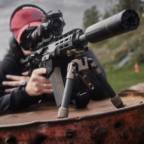 Bipod karbonowy Linko Gear HB-C04 na picatinny brązowy Linko Gear