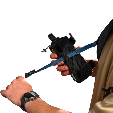 Miękka butelka HydraPak PackFlask Kit 500 ml w kieszonce - sage green HydraPak