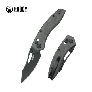 Nóż składany Kubey Caiman Black Micarta, Blackwashed San Mai M2 by Maksim Epifantsev (KU421F) Kubey Knife