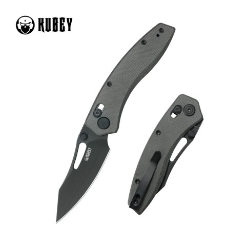 Nóż składany Kubey Caiman Black Micarta, Blackwashed San Mai M2 by Maksim Epifantsev (KU421F) Kubey Knife
