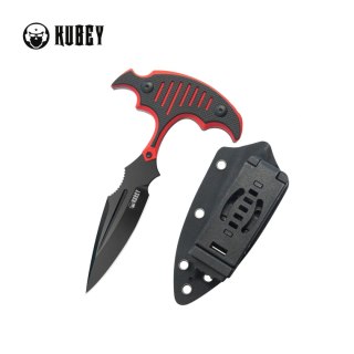 Nóż Kubey Medusa Red-Black G10, Blackwashed 14C28N by MUZI Design (KU242B) Kubey Knife