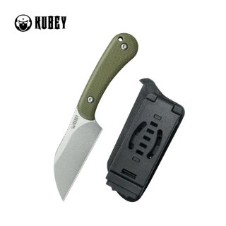 Nóż Kubey Rock Hopper Green Micarta, Beadblasted 14C28N by Scott Halpern (KU412E) Kubey Knife