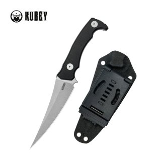 Nóż Kubey Sicarii Black G10, Beadblasted 14C28N by Jake Hoback (KU477A) Kubey Knife