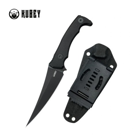 Nóż Kubey Sicarii Black G10, Blackwashed 14C28N by Jake Hoback (KU477B) Kubey Knife