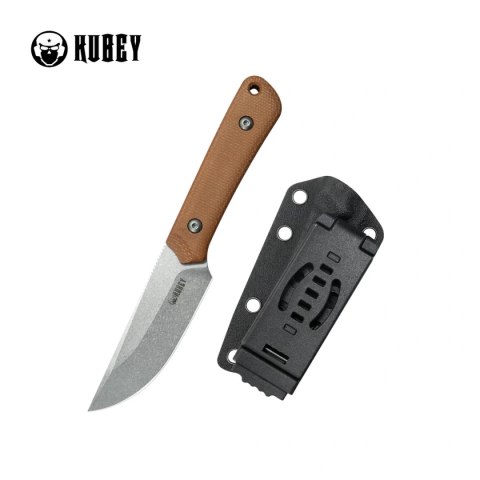Nóż Kubey Thorn Brown Micarta, Beadblasted 14C28N by Scott Halpern (KU413E) Kubey Knife