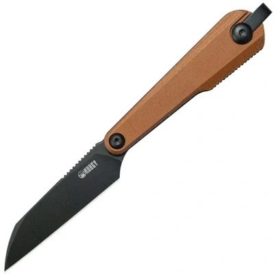 Nóż Kubey YAG WH Brown Micarta, Blackwashed 14C28N by Ostap Hel (KU450C) Kubey Knife