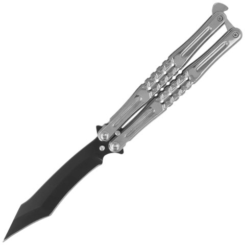 Nóż motylek Martinez Albainox Balisong Gray Steel, Black 3Cr13Mov (02285) Martinez Albainox