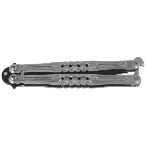 Nóż motylek Martinez Albainox Balisong Gray Steel, Black 3Cr13Mov (02285) Martinez Albainox