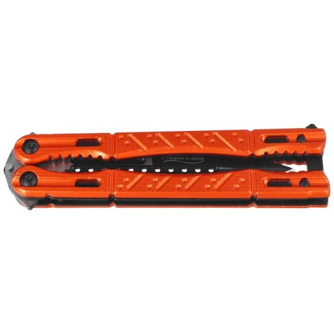 Nóż motylek Martinez Albainox Balisong Red Aluminium, Black 3Cr13Mov (02098) Martinez Albainox