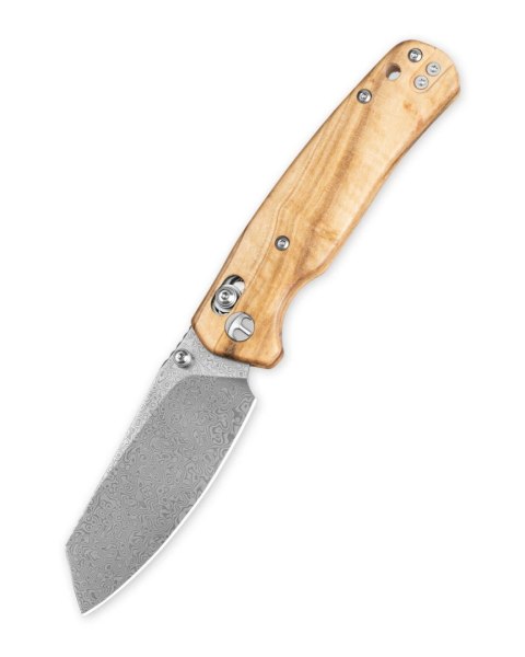 Nóż składany Bestechman Cicada's Wing Olive Wood, Damascus (BMK06-W-2) Bestechman by Bestech Knives