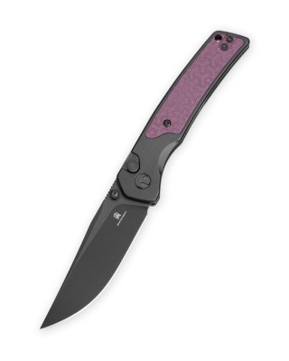 Nóż składany Bestechman Icebreaker Black Aluminum / Purple G10, Black PVD D2 (BMK16C) Bestechman by Bestech Knives