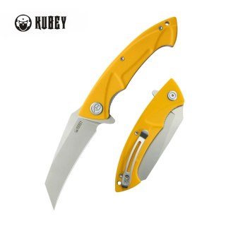 Nóż składany Kubey Anteater Yellow G10, Dark Oxide Beadblasted 14C28N (KU212K) Kubey Knife
