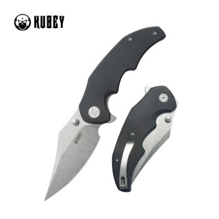 Nóż składany Kubey Ceto Black G10, Stonewashed 14C28N (KU181A) Kubey Knife