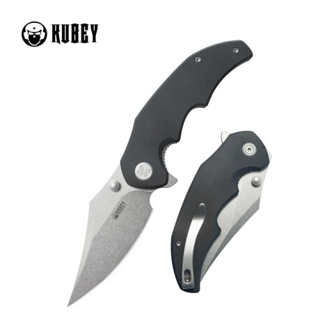 Nóż składany Kubey Ceto Black G10, Stonewashed 14C28N (KU181A) Kubey Knife