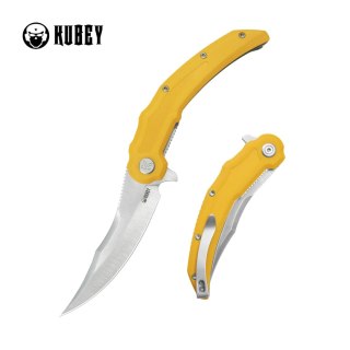 Nóż składany Kubey Crest Yellow G10, Satin 14C28N by Yuze Zhong (KU346C) Kubey Knife