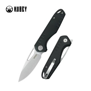 Nóż składany Kubey Doris Black G10, Satin 14C28N (KU324I) Kubey Knife