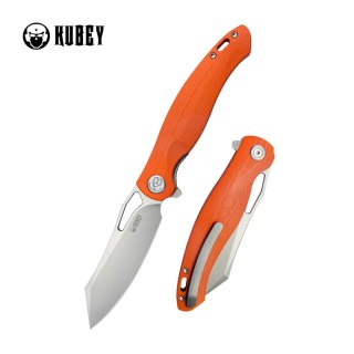 Nóż składany Kubey Drake Orange G10, Beadblasted AUS-10 by Maksim Tkachuk (KU239G) Kubey Knife