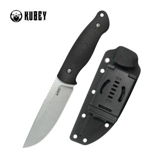 Nóż Kubey Eskoria Black G10, Beadblasted 14C28N by Bastards Knives (KU268A) Kubey Knife