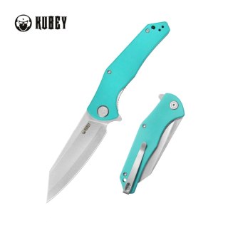 Nóż składany Kubey Flash KU158M, Light Blue G10, Satin San Mai M2 Kubey Knife