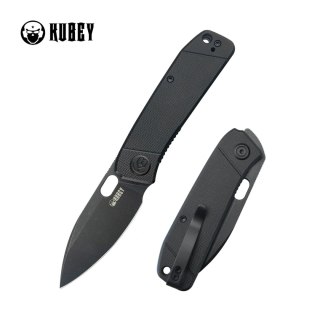 Nóż składany Kubey Hyde Black G10, Blackwashed 14C28N by Colin Maisonpierre (KU2104H) Kubey Knife