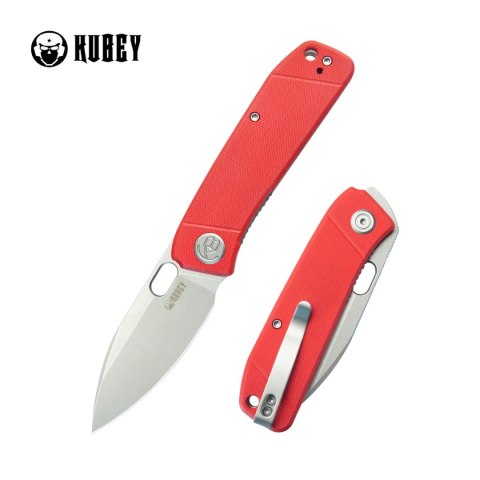 Nóż składany Kubey Hyde Red G10, Beadblasted 14C28N by Colin Maisonpierre (KU2104G) Kubey Knife