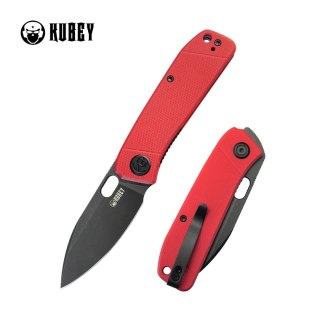 Nóż składany Kubey Hyde Red G10, Blackwashed 14C28N by Colin Maisonpierre (KU2104F) Kubey Knife