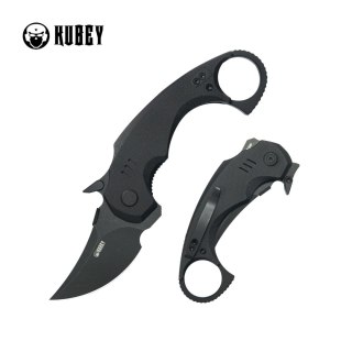Nóż składany Kubey Jaw Black G10, Blackwashed 14C28N by MUZI Design (KU440F) Kubey Knife