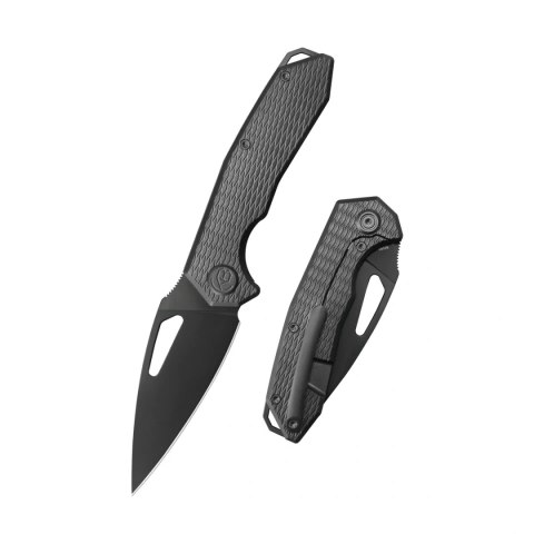 Nóż składany Kubey KB Coeus Black DLC Titanium, Black DLC M390 (KB286E) Kubey Knife