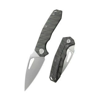Nóż składany Kubey KB Coeus Flame Ano Titanium, Beadblasted M390 (KB286D) Kubey Knife