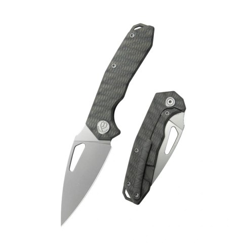 Nóż składany Kubey KB Coeus Flame Ano Titanium, Beadblasted M390 (KB286D) Kubey Knife