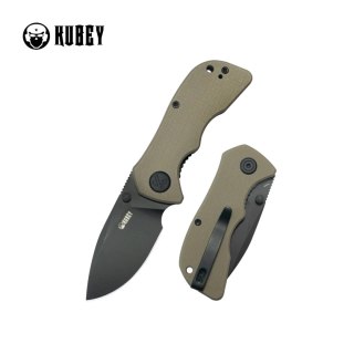 Nóż składany Kubey Karaji Tan G10, Blackwashed 14C28N (KU180Q) Kubey Knife